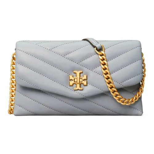 TORY BURCH Kira (Красный) Sheepskin Flap Bag Wallet Crossbody Bag Mini Women's Haze Blue