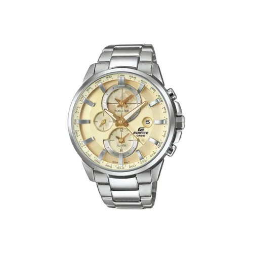 CASIO EDIFICE Кварцевый механизм нержавеющая сталь ремешок мужские часы желтый циферблат