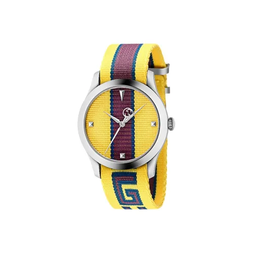 GUCCI Кварцевый механизм, унисекс, коллекция G Timeless, часы, 38 мм * 38 мм * 9,6 мм, желтые