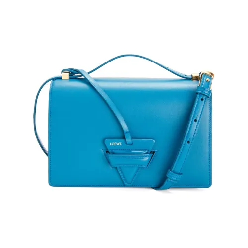 LOEWE Barcelona Телячья кожа Сумка Сумка через плечо Сумка через плечо Женская Лагунный Синий