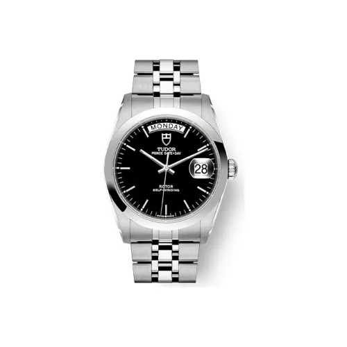 Tudor Prince and Princess Collection Автоматический Механический Механизм Мужские Часы Часы 36 мм Черный Циферблат