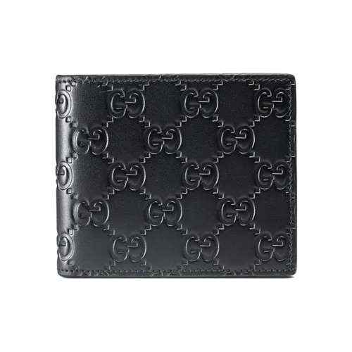 GUCCI Кошелек из коровьей кожи стандартный мужской черный