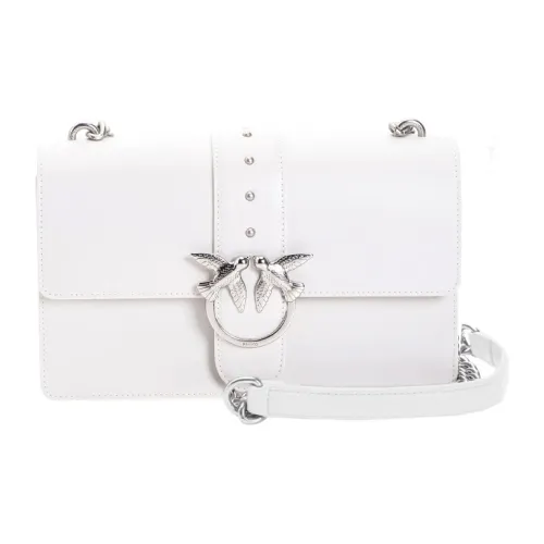 PINKO SIMPLY Кожа Swallow Сумка Сумка через плечо Большая Женская Белая