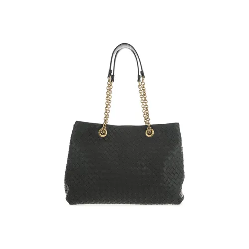 Bottega Veneta Кожа Тоут Сумка Сумка для покупок Сумка на плечо Сумка Женская Темно-серая