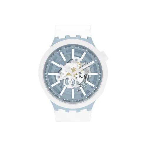 Swatch Quartz Механизм Унисекс Часы серии Big Bold 47 мм с открытым механизмом