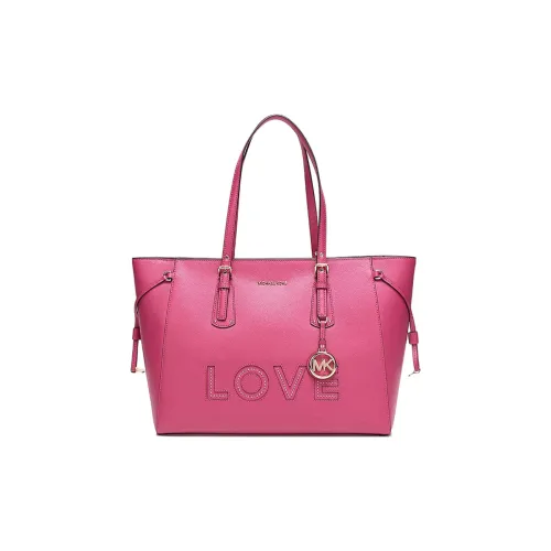 MICHAEL KORS Voyager Коровья кожа Сумка через плечо Женская Розово-красная