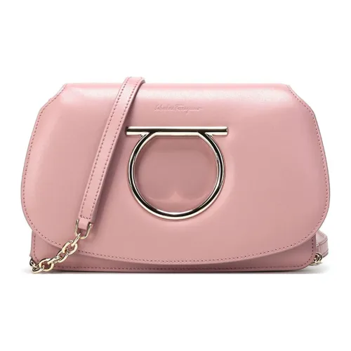 FERRAGAMO Коровья кожа Сумка через плечо Сумка на плечо Женская Винтаж Розовая