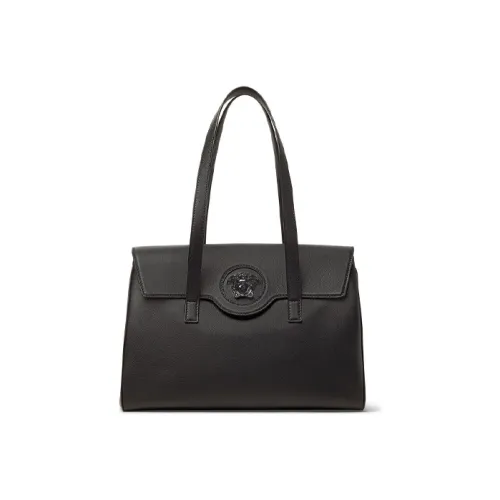 VERSACE La Medusa Коровья кожа Сумка-тоут Большая Женская Черная