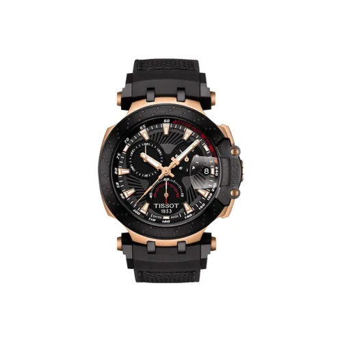 TISSOT Race Collection Кварцевый механизм Мужские часы Циферблат 47,6 мм Черный T115,417.37,061.00