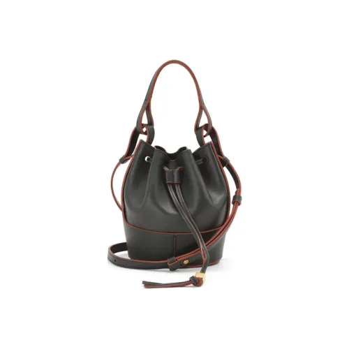 LOEWE Воздушный шар Napa Голень Кожа Сумка-ведро Сумка Сумка через плечо Сумка через плечо Мини Женская Серый