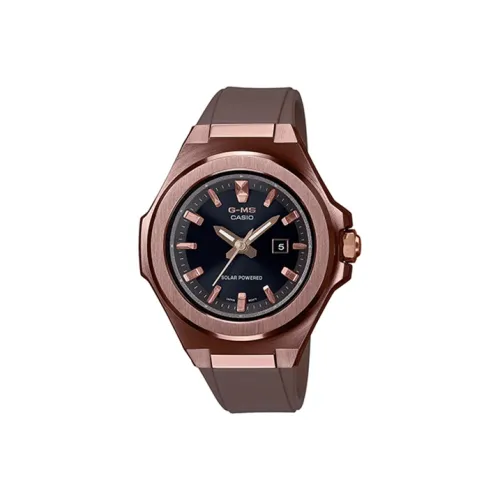 CASIO Baby G MS Collection Солнечный механизм Резиновый ремешок Часы Женские Черный циферблат