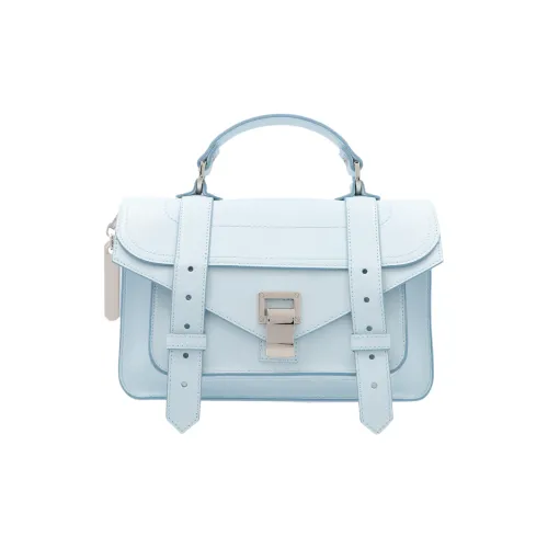 PROENZA SCHOULER Сумка через плечо из кожи женская светло-синяя