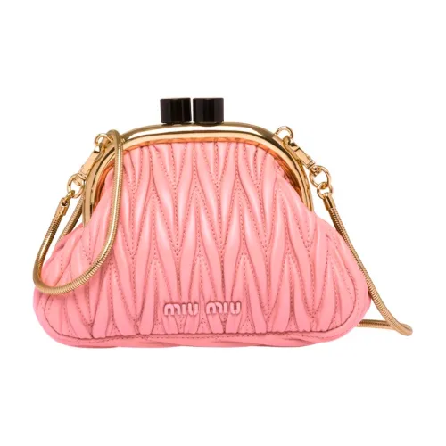 MIU MIU BELLE Мягкая овечья кожа сумка через плечо мини женская розовая