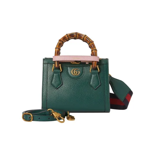 GUCCI Diana Кожа Одно плечо Сумка Мини Женская Зеленая