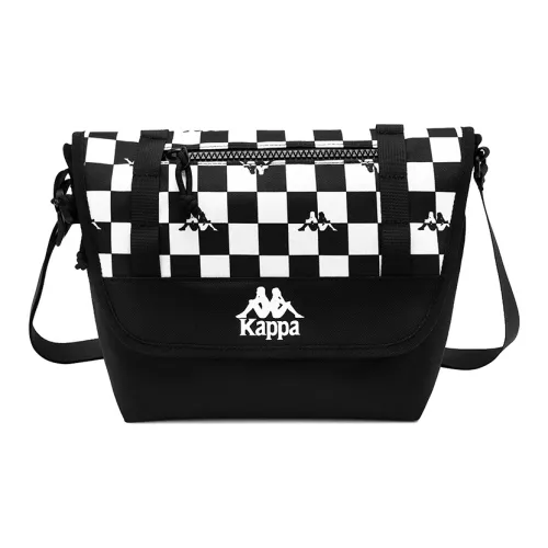 KAPPA Crossbody сумка Черно-белая шахматка Мужская