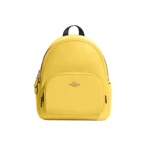 COACH Кожа Рюкзак Маленький Женский Желтый Конфетный