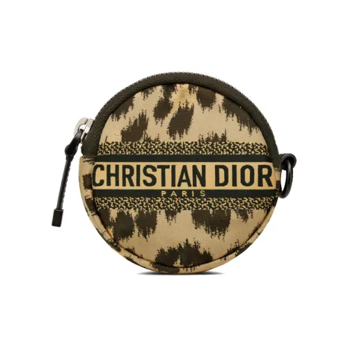 DIOR Путешествие Техническая Ткань Монетница Клатч Женская Бежевая