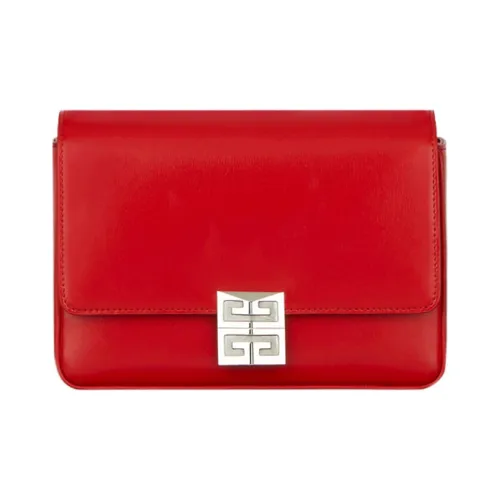 GIVENCHY 4G Коровья кожа Сумка через плечо Средняя Женская Красная