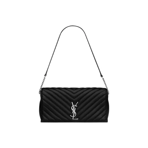 SAINT LAURENT Пэчворк Кожаная Сумка через плечо Сумка Сумка через плечо Женская Черная