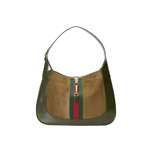 GUCCI Jackie 1961 SABLE Кожа С кожаными вставками Комбинированный Лунный Сумка на плечо Сумка на плечо Большой Женские