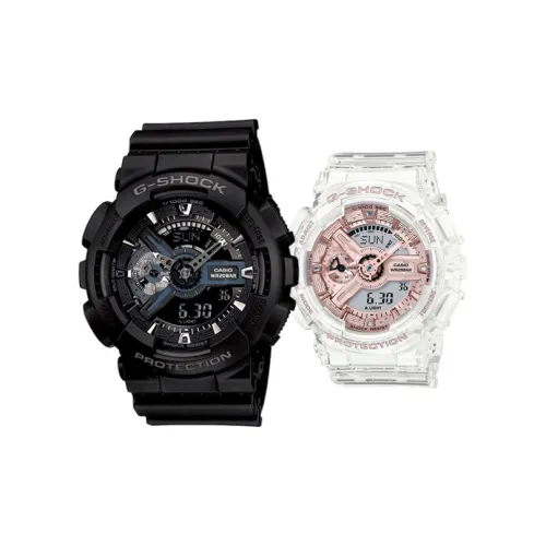 CASIO Парные часы Коллекция GA GMA Кварцевый механизм Часы Унисекс Синий циферблат