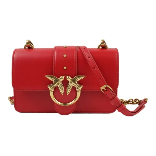 PINKO SIMPLY Коровья кожа Swallow Сумка Сумка через плечо Мини Женская Красная