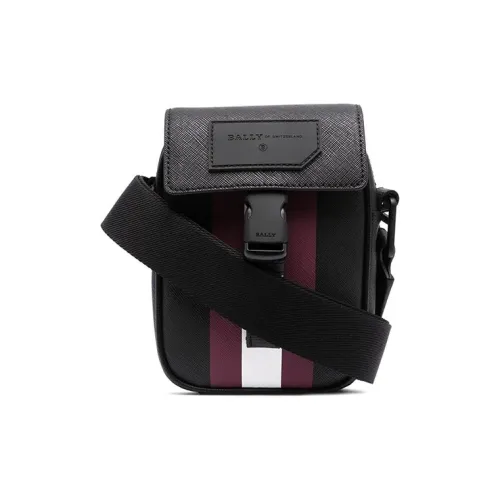 BALLY Кожа Курьерская Сумка Сумка через плечо Мужская Черная