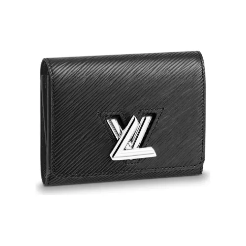 LOUIS VUITTON Twist Коровья кожа Кошелек Женские Черный
