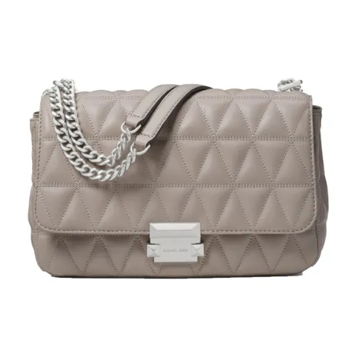 MICHAEL KORS Sloan Овчина Сумка через плечо Большая Женская Жемчужно-Серый