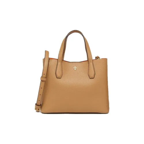 TORY BURCH Кожа Тоут Сумка Сумка для покупок Сумка на плечо Сумка Большая Женская Коньяк