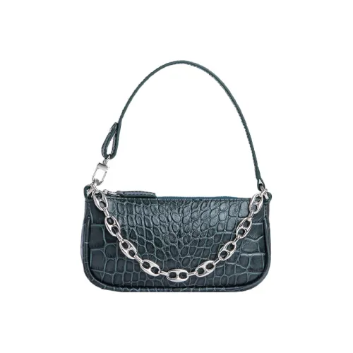 By Far Mini Rachel Сумка через плечо из коровьей кожи Женская Темно-зеленая