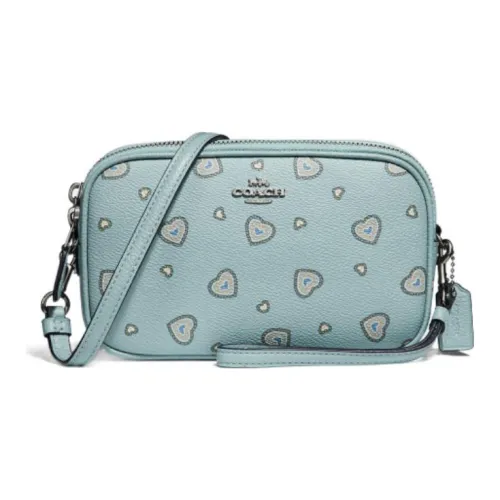 COACH Sadie Кожа Сумка через плечо Маленькая Женская Зеленая