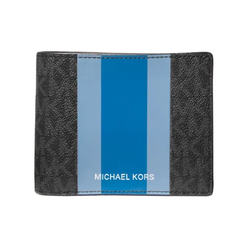 MICHAEL KORS Artificial Leather Картхолдер и Кошелек Мужской Темно-синий и Холст Синий