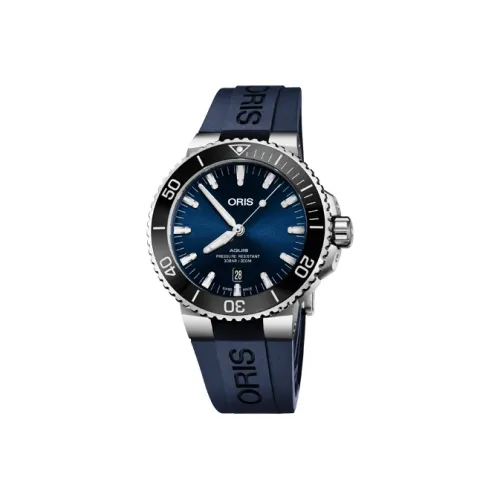 Oris Автоматический Механический Часы Мужские из Коллекции Diving 43,5 мм Синий