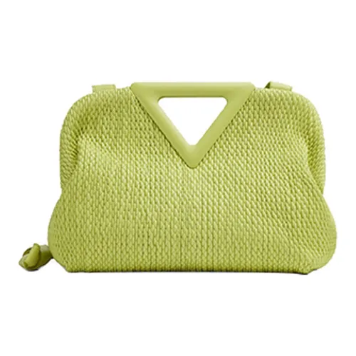 Bottega Veneta POINT Кожа Клатч Стандартный Женский Морской Зеленый