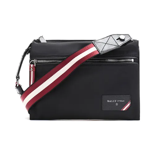 BALLY Ткань Курьерская Сумка Сумка через плечо Мужская Черная