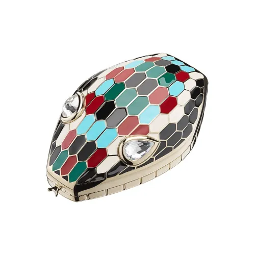 BVLGARI Mary Katrantzou X BVLGARI Латунь Змеиная кожа Материал Вечерняя сумка Клатч Сумка Женская Многоцветная