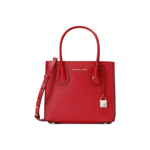 MICHAEL KORS MICHAEL KORS Luggage Collection Однотонная кожа Коммутатор Сумка через плечо Большая Женская Темно-красная