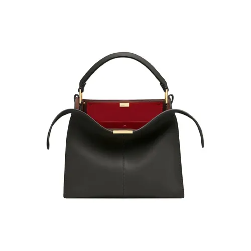 FENDI Peekaboo Кожа Сумка Женская Черная