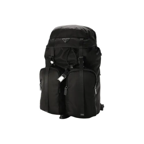 PRADA Рюкзак из коровьей кожи стандартный мужской черный
