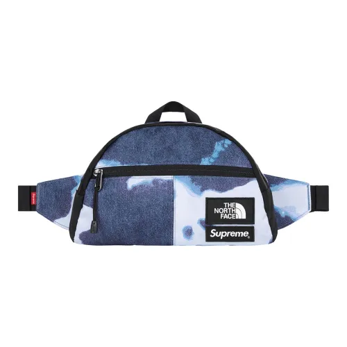 Supreme The North Face Полиэстер с Нейлоном Sling Сумка Стандартная Унисекс Синий Коричневый