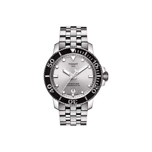 TISSOT Автоматический Механический Механизм Мужские Часы Starfish Collection 43 мм Серебряные