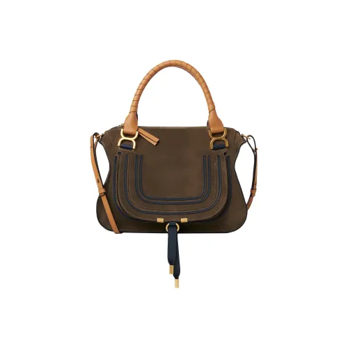 Chloe Chloé сумки Замша Пэчворк с рельефом Телячья кожа Сумка через плечо Сумка Женская Армейский зеленый