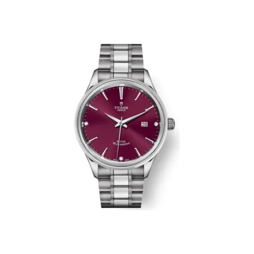 TUDOR Wind Style Collection Автоматический Механический Механизм Мужские Часы Часы 41 мм Красный Циферблат Часов