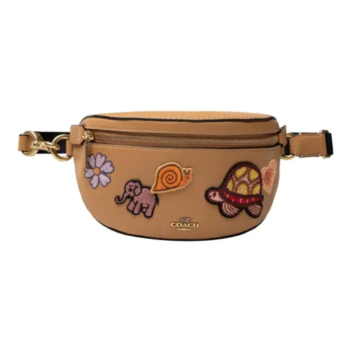 COACH Bethany Кожа Sling Сумка Женская Цвет Ириска Коричневый