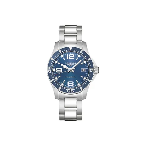 LONGINES Comcast Collection Кварцевый механизм Женские часы 35 мм Синий циферблат Корпус из нержавеющей стали Ремешок из нержавеющей стали