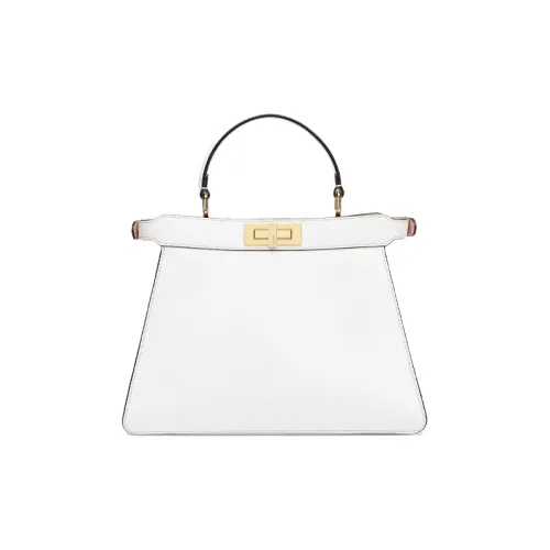 FENDI Peekaboo ISeeU Кожа Сумка через плечо Сумка Средний Women's White