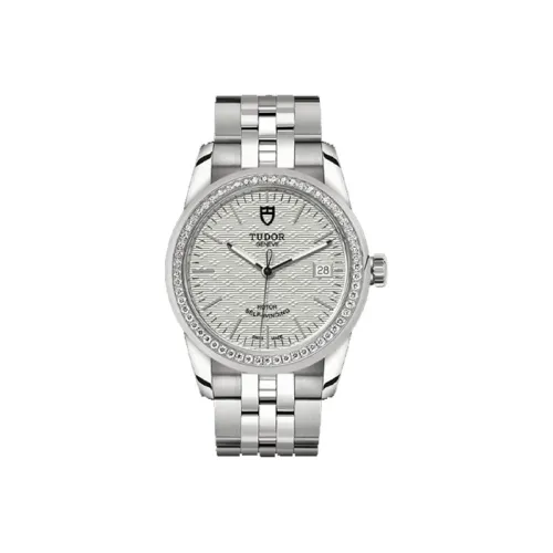 TUDOR Jun Jue Series Автоматический Механический Механизм Женские Часы 36 мм Белый Циферблат Стальной Корпус Часов Стальной Ремешок