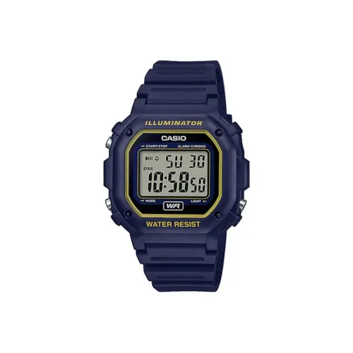 CASIO YOUTH Collection Силиконовый Мини Блок Кварцевый Механизм Смольный Ремешок Часы Мужские Циферблат Синий