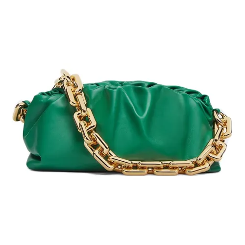 Bottega Veneta Сумка Cloud из коровьей кожи клатч сумка через плечо женская гоночная зеленая